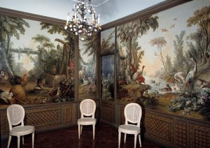 Vista da sala Demarteau decorada por Jean Baptiste Huet (1745-1811) de Jean Baptiste Huet