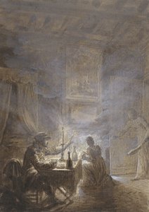 A lareira fumegante de Jean Baptiste Isabey