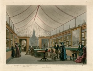 Sala de exposições do Monsieur J Isabey de Jean Baptiste Isabey