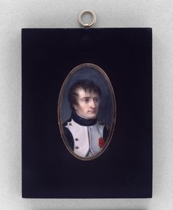 Napoleão Bonaparte, c.1804 (aquarela sobre marfim de Jean Baptiste Isabey
