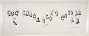 Nomes de Ministros do Congresso de Viena, 1815, pub. 1815