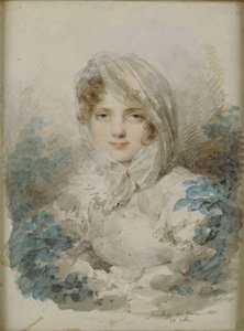 Retrato de Ekaterina Pavlovna Bagration 1783-1857, não Skavronska de Jean Baptiste Isabey