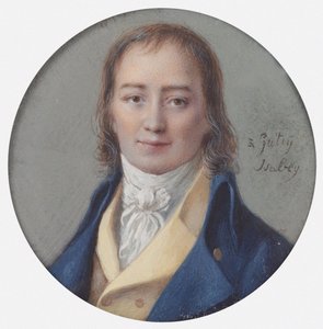 Retrato do compositor André Ernest Modeste Grétry 1741-1813, 1786-1788. de Jean Baptiste Isabey