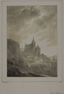 Vista de uma Igreja de Jean Baptiste Isabey