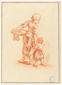 Desenho, Uma mulher a conduzir uma criança, 1750-75