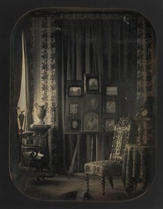 [O Salão do Barão Gros], 1850-57. de Jean Baptiste Louis Gros