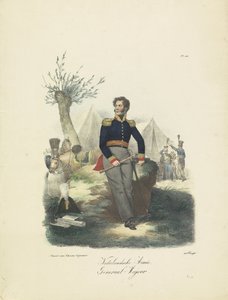 Major-General, 1820-1825
Nederlandsche Armée, Major General (título sobre o objecto)
Fatos militares do Reino dos Países Baixos. Dedicado a Sua Excelência William de Bylandt (título da série sobre o objecto)