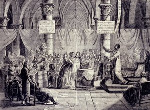Batismo de membros da seita Teofilantropia entre 1796 e 1800.