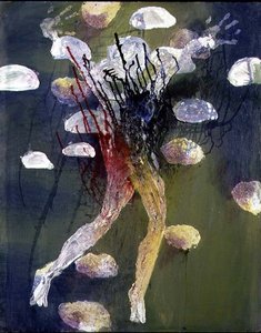 Banho em Lily Pool de Jean Baptiste Marie Pierre