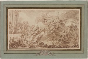 Boreas Abduzindo Oreithyia de Jean Baptiste Marie Pierre