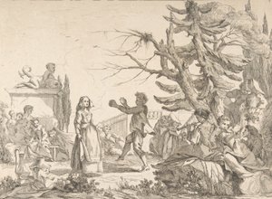 Impromtu Dance The Improvised Ball, 1742. de Jean Baptiste Marie Pierre