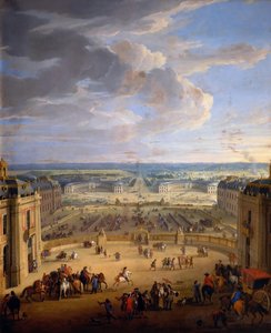 O estábulo dos estábulos reais do Palácio de Versalhes