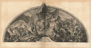 Aliança da Alemanha e Espanha com a Holanda 1672 Cabide da Galeria junto ao Salão da Guerra (Aliança da Alemanha e Espanha com a Holanda 1672, Centro da Galeria junto ao Salão da Guerra) [pl. 31]