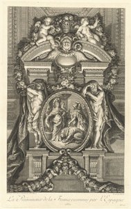 La Préeminence de la France reconhecido pela Espanha 1662 (A Preeminência da França Reconhecida pela Espanha 1662) [pl. 17]