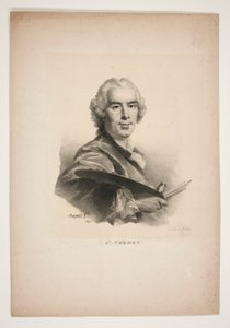 Retrato de Joseph Vernet de Jean Baptiste Mauzaisse
