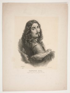Retrato de Salvator Rosa de Jean Baptiste Mauzaisse