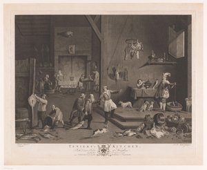Cena de cozinha com lareira
Teniers