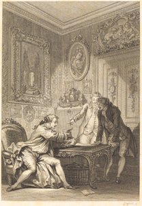 A taça encantada de Jean Baptiste Michel Dupreel after Jean Honoré Fragonard