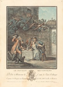 Le paysan mecontent de Jean Baptiste Morret after Antoine Borel