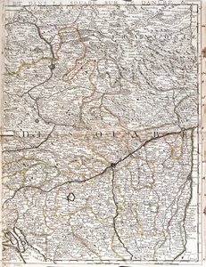 Mapa da Suábia (Alemanha) (Gravura de Jean Baptiste Nolin