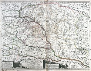 Mapa do Reino da Hungria (Gravura de Jean Baptiste Nolin
