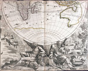 Mapa do hemisfério sul do mundo