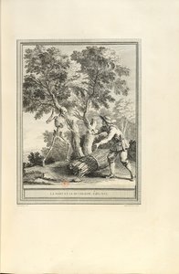 La mort et le bûcheron A Morte e o Lenhador, 1755. de Jean Baptiste Oudry
