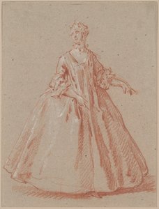 Mulher em pé de Jean Baptiste Oudry