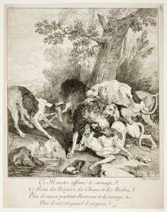 O lobo na baía de Jean Baptiste Oudry