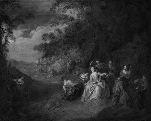 Amor ao ar livre de Jean-Baptiste Pater