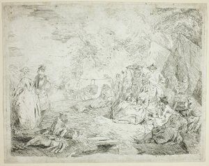 Tropas em repouso de Jean-Baptiste Pater