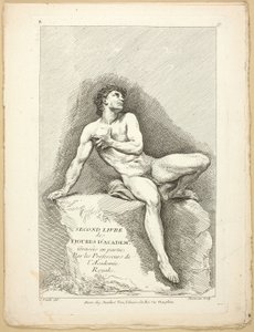Figura (reto e verso), do Segundo livro de figuras das Academias gravada em parte pelos Professores da Real Academia de Jean Baptiste Perronneau