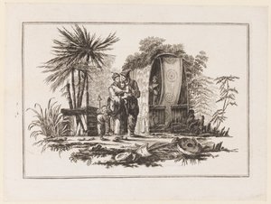 Uma Família, de "Novo Caderno de Seis Folhas de Diferentes Assuntos Chineses Históricos" de Jean Baptiste Pillement