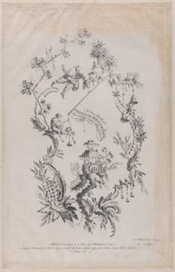 Um novo livro de ornamentos chineses. Inventado e gravado por J. Pillement, 1755.,