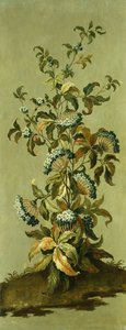 Painéis decorativos com flores de Jean Baptiste Pillement