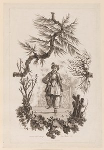 Figura sob o ramo de Jean Baptiste Pillement
