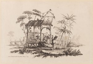 Figuras sob uma estrutura de Jean Baptiste Pillement