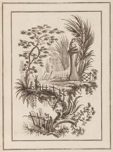 Figuras no jardim de Jean Baptiste Pillement