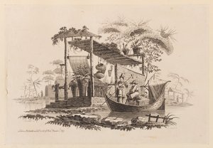 Figuras em um barco de Jean Baptiste Pillement