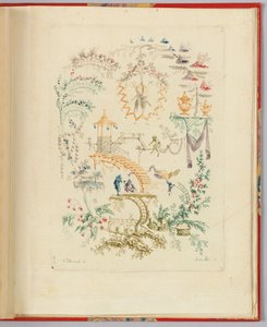 Desenho ornamental de "Nouvelle suite de cahiers chinois a l
