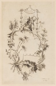 Placa 3, de "Um Novo Livro de Ornamentos Chineses" de Jean Baptiste Pillement