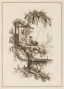 Placa 7, "Suíte de Doze Pescadores e Caçadores" de Jean Baptiste Pillement