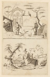 Duas cenas chinesas de Jean Baptiste Pillement