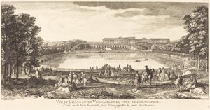 Vista do Palácio de Versalhes da Cote de l