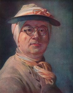Auto-retrato, usando óculos, 1775 de Jean-Baptiste Simeon Chardin
