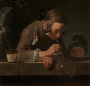 Bolhas de sabão, ca. 1733-34. de Jean-Baptiste Simeon Chardin