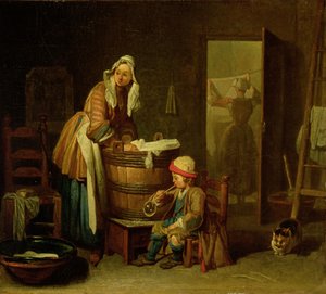 A Lavadeira (óleo sobre tela) de Jean Baptiste Simeon Chardin