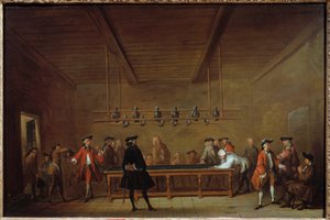 The Pool Party Painting de Jean Baptiste Simeon Chardin (1699-1779) 1725 Sun. 0,55x0,83 m Paris, Musee Carnavalet de Jean Baptiste Simeon Chardin