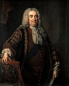 WALPOLE Robert: Primeiro Conde de Oxford (1676-1745), c.1740 (óleo sobre tela) de Jean Baptiste Vanloo