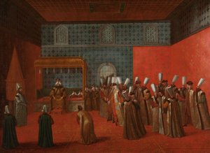 Embaixador Cornelis Calkoen em sua Audiência com o Sultão Ahmed III, c.1727-30